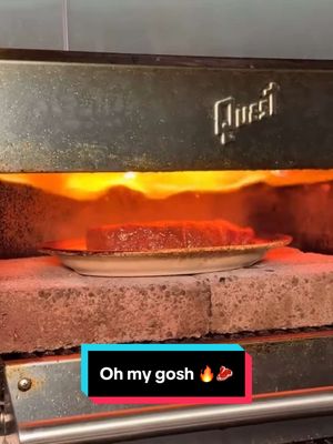 my husband couldn’t stop raving about this steak the whole car ride home 🤣🥩  And legit this 16 oz - 28 Days Chocolate Dry Aged Striploin from Creekstone Masterchef Series, Kansas ($240) was REALLY REALLY good 🫶🏼  The 1000°F oven really gave the steak a incredible crust, and the fact that this was dry aged steak encased in DARK CHOCOLATE, and served on a sizzling plate with COCOA BUTTER?  That’s pretty insane 😳  I was afraid the steak would taste sweet or like dark chocolate, but it did not. It just had a really savoury rich flavour that went very well with the meat The Varlhona Pistachio dessert is $28 but dang, I would 100% pay for this over and over again ✨ It’s so skillfully put together and looked/tasted like a true masterpiece 🍁 This restaurant is definitely a ✨SPLURGE✨but if you’re looking for great sizzling dry aged steak without leaving Richmond, this would be it 👍🏻 📍House of Dawn (in Richmond BC, Canada)