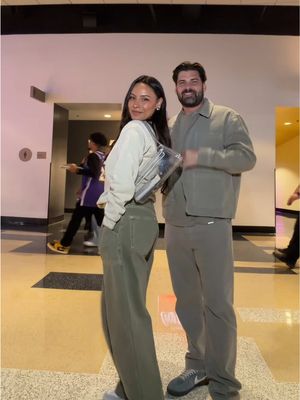 #ad Date night just became very VIP with my @American Express Platinum Card. Watching this back, how do my husband and I always end up matching outfits? #AmexAmbassador 