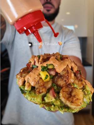 Shrimp Tostada 🍤🌮 #fyp #foryoupage #fyyyyyyyyyyyyyyyy #fypシ #tostadas 