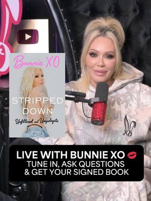 It’s happening, babes! 💋 @xomgitsbunnie is going live on 11/17 at 7PM ET to chat all things Stripped Down: Unfiltered and Unapologetic, and answer your questions. 💬 Don’t wait for the show. 👀 Pre-order your copy of her new book with an autographed bookplate today. 🔗 Link in bio. #BunnieXO #BookTok