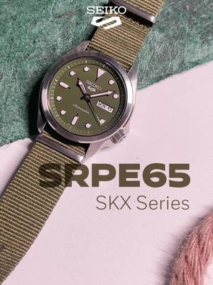 Desain sporty, strap nilon, atau tampilan hijau yang keren, kamu paling suka yang mana? #watchcollector #watchfan #watchlover #seiko #5sports #greenwatch #srpe65 #nylonstrap #watchrecommendation #watchforhim
