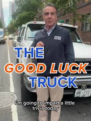 New York, here’s a little history on why we’ll win this race—last stretch magic courtesy of the good luck truck! #VoteforCuomo