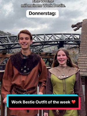Hier ist kein Tag wie der andere! Und ohne Work Bestie wäre der Arbeitsalltag nur halb so schön – wer ist deine Work Bestie? Markiere sie oder ihn! 💕 PS: Ein Besuch bei uns sorgt für unvergessliche gemeinsame Momente und stärkt den Teamgeist. 🎢✨😜 #WorkBestie #TeamSpirit #DreamJob #fy #phantasialand