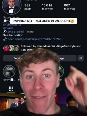 RAPHINA NOT INCLUDED IN WORLD 11🤯