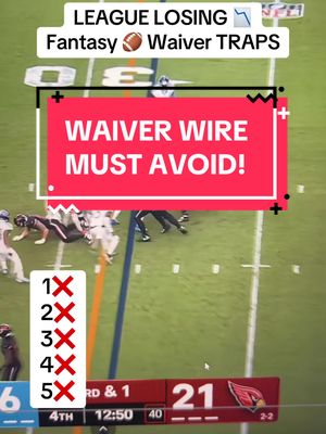 DO NOT ADD these players in the waiver wire 😳 #fantasyfootballweek10 #fantasyfootballwaiverwire #fantasyfootballstartsit #fantasyfootballtips 