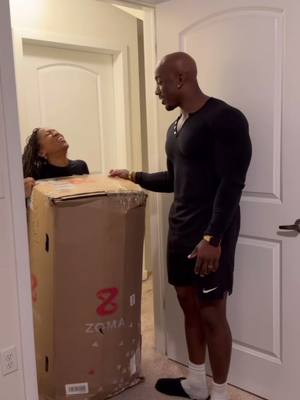 Well guys, expect nothing but greatness from here on out!! Thanks to @zoma we’ll be sleeping on clouds, recovering well, and performing at our best!! So excited our new health investment!! 🥰 Sidebar: with all the space a California King give, I’ll still be on his side😝 #zomasleep #zomapartner #sleeptowin #fiberglassfree #bestmattressforathletes    