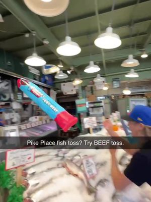 You won't be able to find @mrbeast Beef Sticks at Pike Place but you can find them at @walmart. 🤝