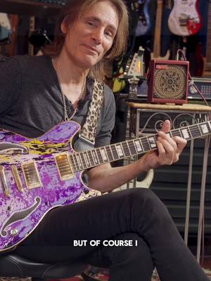 Inviolate? More like inVIOLET. Vai understood the assignment with this custom Ibanez used on “Little Pretty”. Would you rock this finish? #Guitar #PositiveGrid #SteveVai 