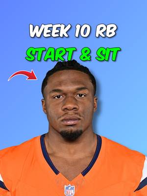 RBs To Start & Sit For Week 10 Fantasy Football🏆 #nfl #fantasyfootball #fantasyfootballadvice #fyp
