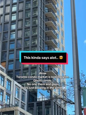 This was weird to witness today… empty condo and all the doors just opening and slamming closed… #ghostcondo #torontocondos #torontocrash #realestatecrash #torontolife @toronto_only 