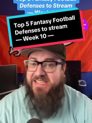 Top 5 Fantasy Football defenses to stream in Week 10 #acshear #fantasyfootballtips #fantasyfootballdefenses #walterpicks 