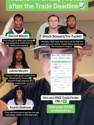 Fantasy Football Risers after the Trade Deadline…#fantasyfootball #fantasyfootballtips #fantasyfootballadvice #fantasyfootballdraft #nflfootball 