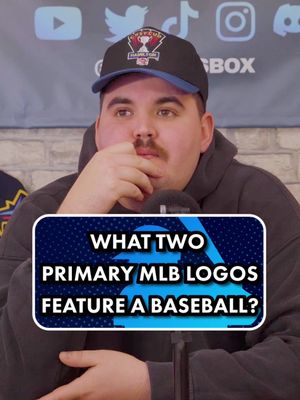 What 2 MLB logos feature a baseball? #MLB #mlbtrivia #sports #sportstrivia 