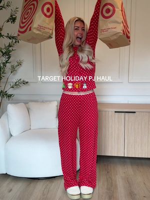 targets holiday pajamas are 10/10!!!  #holidaypajamas #targetfashion #targetfinds #targetholiday #holidaycheer 