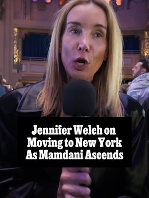 Jennifer Welch moved to New York City at the perfect time. We caught up with the @ivehaditpodcast co-host at the Mamdani victory party.