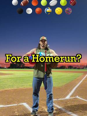 How many sports balls can be hit for a home run?