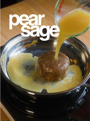 Brown Sugar Pear Sage  We ended up trying with brown sugar instead of honey and it was indeed better. So here’s the recipe we came up with for that: 1 cup brown sugar 1 cup pear juice 8-10g fresh sage Simmer sugar, pear juice, and sage on medium low for about 10 minutes. Muddle the sage while simmering for even more sage flavor. Let cool, strain, and store in fridge for up to 2 weeks. 