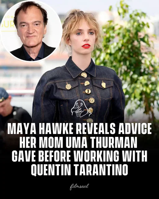 Maya Hawke recently revealed that her mother, Uma Thurman, gave her advice on working with Quentin Tarantino. #FilmSeal #film #movie #cinema 
