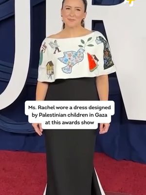 Ms. Rachel wore a dress designed by Palestinian children in Gaza while being honored at this awards ceremony. #MsRachel #GlamourAwards2025 #Palestine #Gaza #IsraeliOccupation #GlamourWOTY
