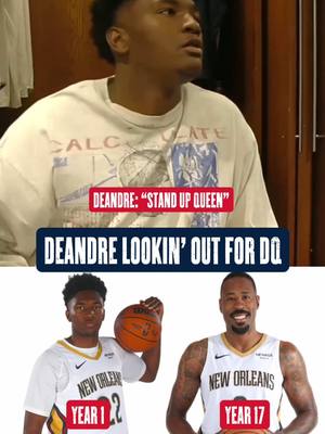 veteran leadership right there 🤝 #derikqueen #deandrejordan #rookie #lockerroom #interview 