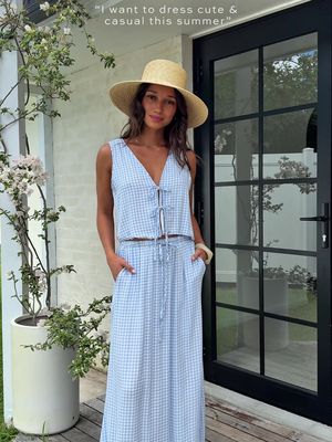 Playful, easy, and feminine 🌞🌺 Add an accessory for a hint of charm — and you’ve got summer outfits sorted. #petalandpup #summeroutfits #OOTDsummer #SummerFashion #outfitinspo #summeraesthetic
