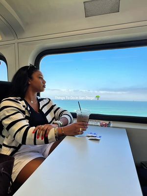 Things to do in San Diego 🌴 Take the Coaster Train from San Diego (Santa Fe Depot) to Carlsbad 🚆 One of the most scenic rides in California Stops include Oceanside, Carlsbad Village, Poinsettia, Encinitas, Solana Beach, Sorrento Valley, Old Town @Visit San Diego  #sandiego #southerncalifornia #sandiegohiddengems #scenicview #carlsbadcalifornia