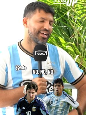 We asked Sergio Aguero who was better at a young age … him or Lionel Messi? 😮‍💨 He had to show respect to the GOAT, but he was like that too 💯 #football #soccer #aguero #messi #argentina #fifa #worldcup #goalusa #footballtiktok #soccertiktok