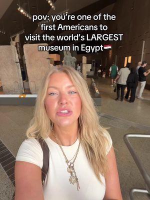 world’s largest museum that just opened in Egypt🇪🇬🤯 it has the original Mask from King Tut’s tomb 😳 #egypt #grandegyptianmuseum🇪🇬 #cairo 
