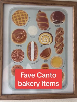 Ranking some of my favourite Cantonese bakery items according to what’s on this poster! Found in San Francisco and created by Paper and Rice Co). #cantofood #cantonese #chinesefood 