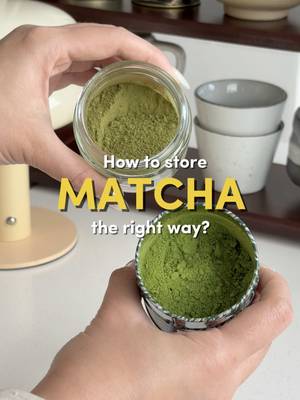 One of the most frequent question people ask us is how we keep matcha fresh… 🍵 it’s actually nothing complicated or fancy. #naokimatcha #matchatips #matchatok #matchastorage 