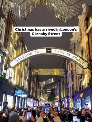 ✨ Christmas has arrived in London's Carnaby Street 2025 ❤️ The light will switched on from 6th November So mark your calendar for the switch on event 🚶‍♀️ Head to Carnaby Street with stage performances starting from 6:10pm, followed by the big button push moment at 6:45pm. #CarnabyStreetChristmas #CarnabyStreet #ThislsSoho #soholondon #londonchristmas2025 