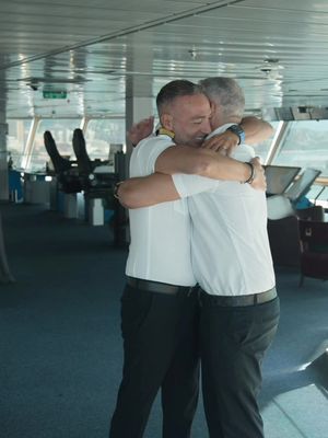 Our brother Captains are back! 🤝 This time for the transatlantic aboard Celebrity Ascent. What do you think these two will get into?