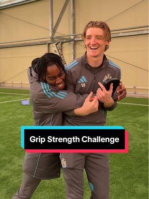 Grip strength challenge #PremierLeague 