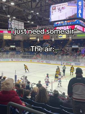 Tbh it’s the best kind of air 🤷‍♀️  #saginawspirit #hockey #icehockey #saginawmichigan #ohlhockey 