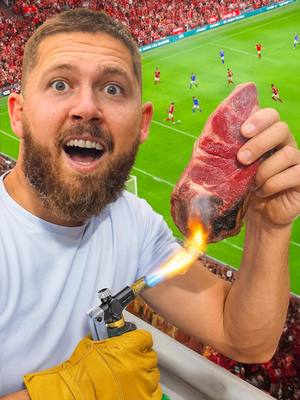 Can I Cook a Steak Inside a Football Stadium? #football #Soccer #food