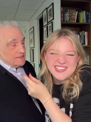 He taught me cinema, I taught him Letterboxd 😭🎥 ~ Watch Mr. Scorsese, the 5-part docu-series, out now on @Apple TV ! #mrscorsese #appletv #appletvpartner #fyp #martinscorsese 