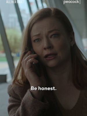 The plot thickens. All episodes of #AllHerFault are streaming now on Peacock. #SarahSnook #JayEllis #Drama