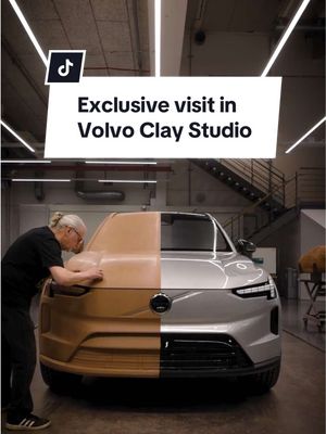 Every Volvo has a soul of clay. In our secret clay studio in Gothenburg, Sweden, a small group of skilled craftsmen work to knead, grind and polish the car design of the future. We were given an exclusive visit. #cardesign #cartok #volvocars #volvo #volvodesign 