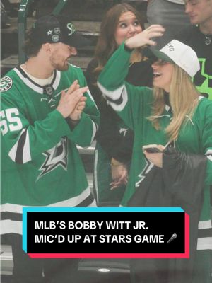 “way better than watching DWTS” - Bobby Witt Jr. 🤣 #NHL #MLB #MicdUp #baseball #BobbyWittJr 