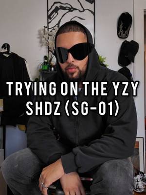 Yeezy Shades (SG-01) Try On #yeezy #kanyewest #sunglasses #tryon #fyp 