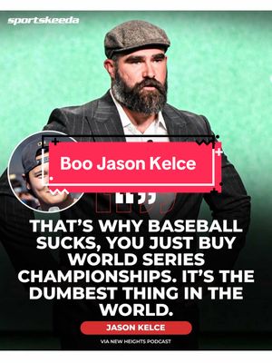 Jason Kelce…stay in your lane brother! #losangelesdodgers #jasonkelce #WorldSeries #MLB #philadelphiaeagles 