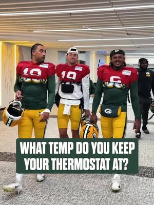 Nice. #packers #nfl #thermostat #temperature 