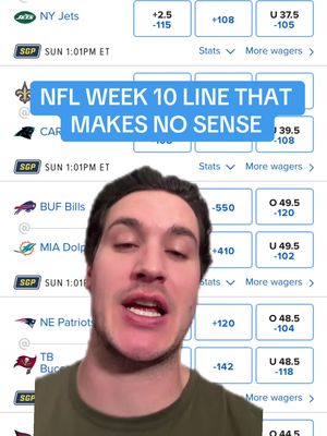 Why aren’t the Carolina Panthers bigger favorites in NFL Week 10 after upsetting the Packers? #nfl #neworleanssaints #sportsbettingtok 