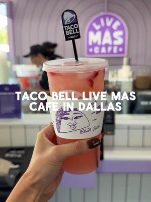 Your new go-to coffee spot might actually be… @tacobell 👀✨🌮 The first Live Más Café just opened in Dallas, featuring handcrafted drinks, café seating, and all your Taco Bell faves!  stop by for their grand opening for freebies (while supplies last)  Locations 📍3127 Inwood Rd, Dallas, TX 📍5506 E Mockingbird Ln, Dallas, TX  What to expect 🥤Specialty drinks: A variety of handcrafted beverages, including Chillers, Refrescas, and specialty coffees like Cinnabon Iced Coffee and Mexican Chocolate Coffee. 🌮Full Taco Bell menu: In addition to drinks, you can still order your favorite tacos, burritos, and other menu items. 🤩Store-within-a-store format: It's an expansion of an existing Taco Bell, not a separate standalone restaurant.  . . . . . . . #tacobell #livemascafe #dallasfood #exploredallas #dallasthingstodo 