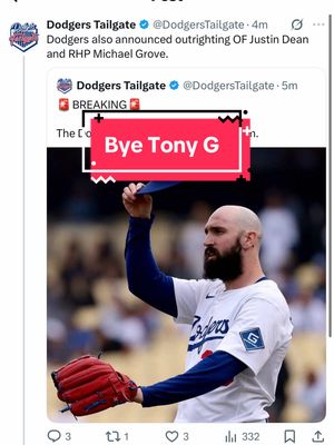 Goodbye Tony Gonsolin, Michael Grove, and Justin Dean 👋 #losangelesdodgers #dodgersnews #alexvesia #tonygonsolin #justindean 