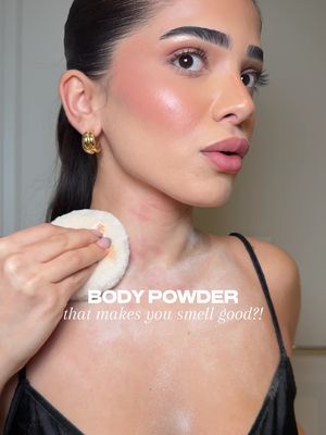 HOW was I not doing this sooner…?#dustingpowder  Jar & Puff from @Amazon  Dusting Powder @LUSH  Deodorant @SALT & STONE  Body Oil @LOCCITANE  Lotion @Josie Maran  Perfume @Rare Beauty @pradabeauty  Outfit @Aritzia 