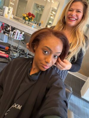 i hope raymontae thinks my bob is fye!! 📌location: The Beauty Room in Larchmont, NY