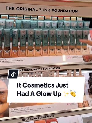 #itcosmeticspartner Beauty queens, @IT Cosmetics is such a great example of a brand that actually listens to their community 👏Wifey and I mentioned that their gondola felt a bit unorganized and confusing, and the It Cosmetics team reached out and invited us to their HQ to show how they completely reworked their approach. From the new layout to the way they spotlight my personal favorites like Nude Glow, it was so special seeing how much they’ve grown. Go It Cosmetics! ✨ #beautynews #makeupreview #itcosmetics #beautycommunity