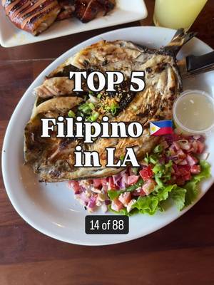 Top 5 Filipino Spots in LA! Guess the 6th spot 🤔 [Item 14 of 88] I’m sharing 88 food items and my Top 5 spots for each 😅  Previous: Beef Pho. What item do you want to see next?? @KuyaLord_LA Gerry's Grill Artesia Neri's, Koreatown L.A. Rose Cafe Tony's Barbecue #lafood #foodguide #88top5 #filipinofood Guess the 6th: