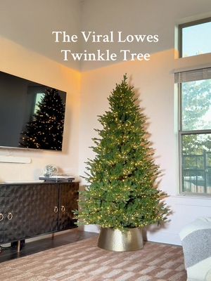Putting up the viral Lowes Christmas tree! You can find everything on my LTK storefront 🔗 #christmas2025 #christmas #twinkletree #christmasdecor